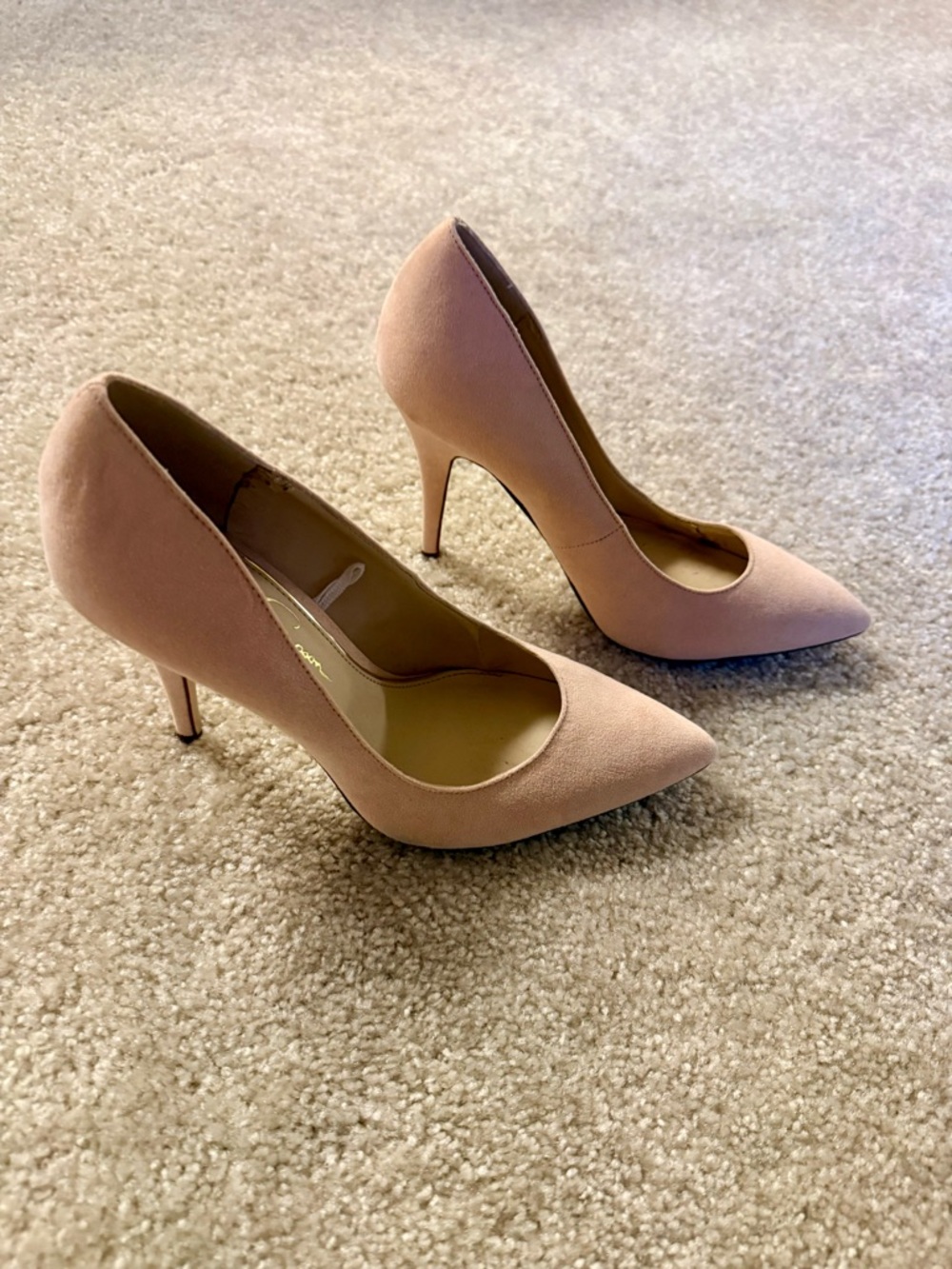 Jessica Simpson Nude Pink Pointed Toe Stiletto Pumps - Picture 5 of 7